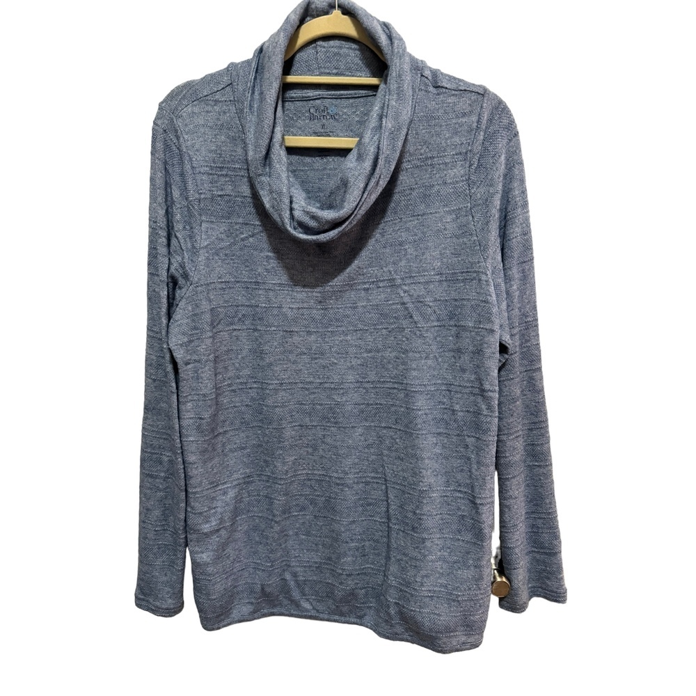 Croft & Barrow - Light Blue cowl neck tunic Sweater - Size XL - Picture 1 of 3